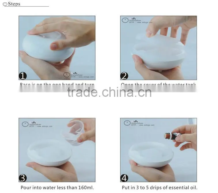 Fashionable electric aroma diffuser/incense burner