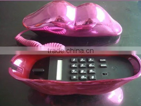 Red Lip Telephone For Home , Stock Lip Shape Telephone