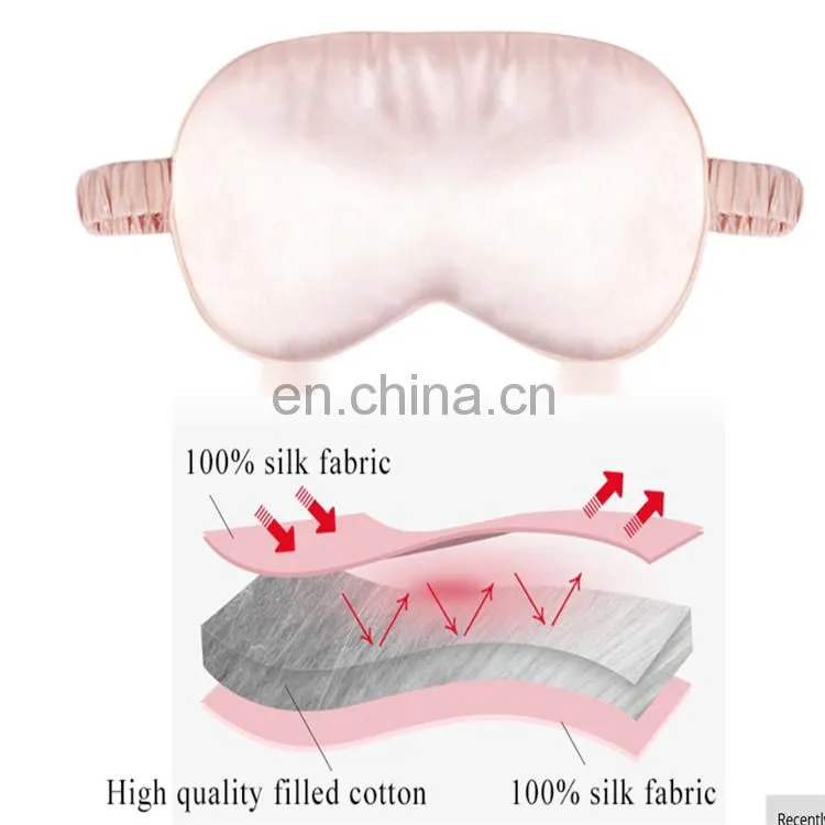 Soft Breathable Silk Eye Mask Sleep with Custom Logo