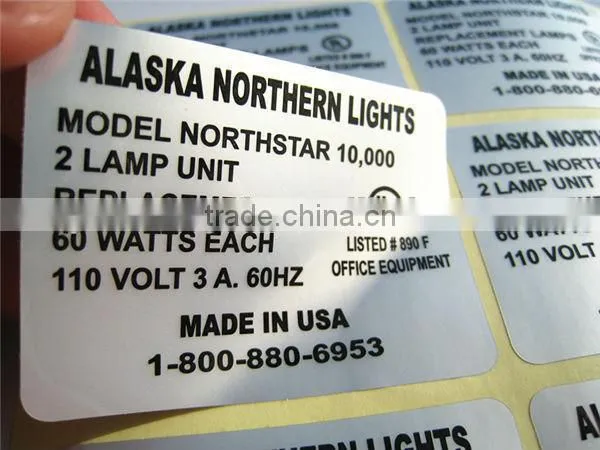EX-Work waterproof hot stamping foil stickers