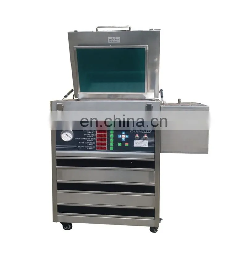 UT4030S eco-friendly water wash flexo polymer plate making machine, UV light photopolymer resin exposure developing equipment
