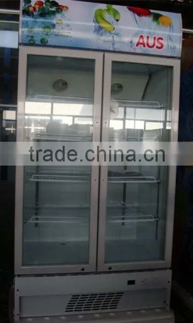Promotion retail compressor beverage cooler with led light