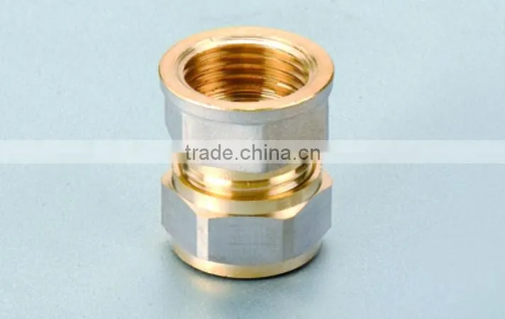 nickel plating brass female union for pex-al-pex pipe
