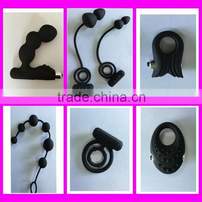 black silicone bullet cock ring sex toys for men vibrating penis ring