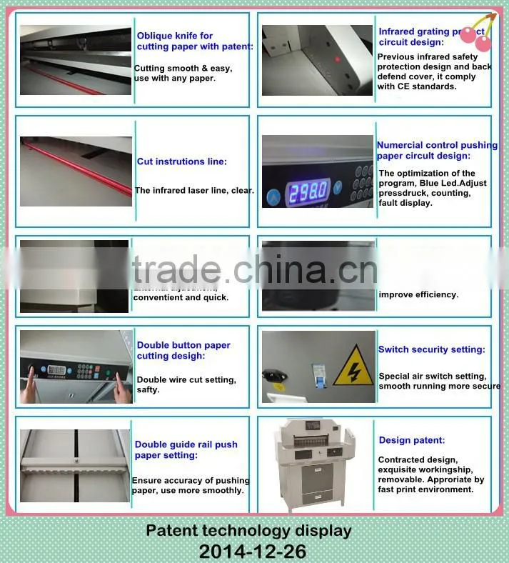 dotted line paper cutter blade hydraulic paper cutter