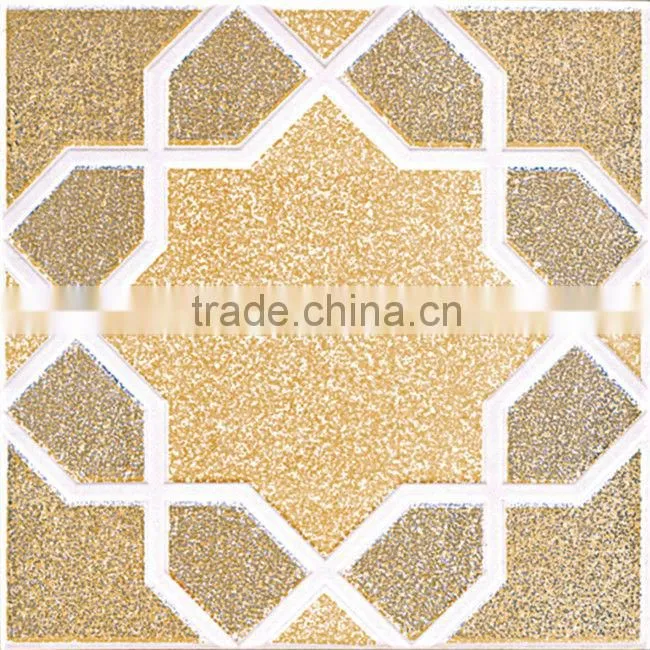 Bathroom yellow ceramic floor tile