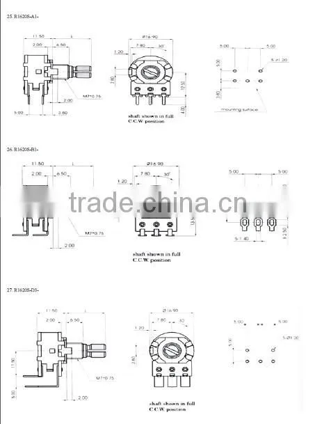 potentiometer 8 pin