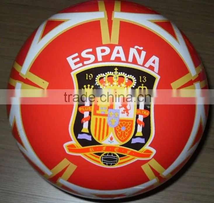 Printing photos football/2 color print soccer ball/inflate football