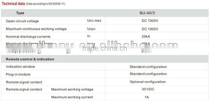 PV DC Surge Protection Device