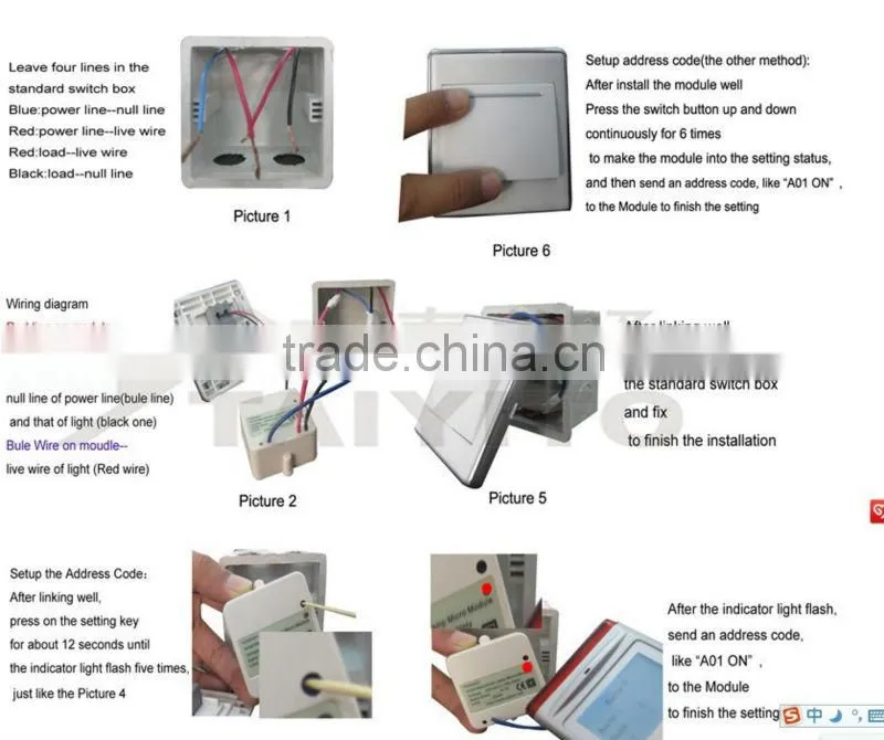 TAIYITO TDXE4401 Incandescence Lamp Micro Dimmer Module/x10 dimmer module