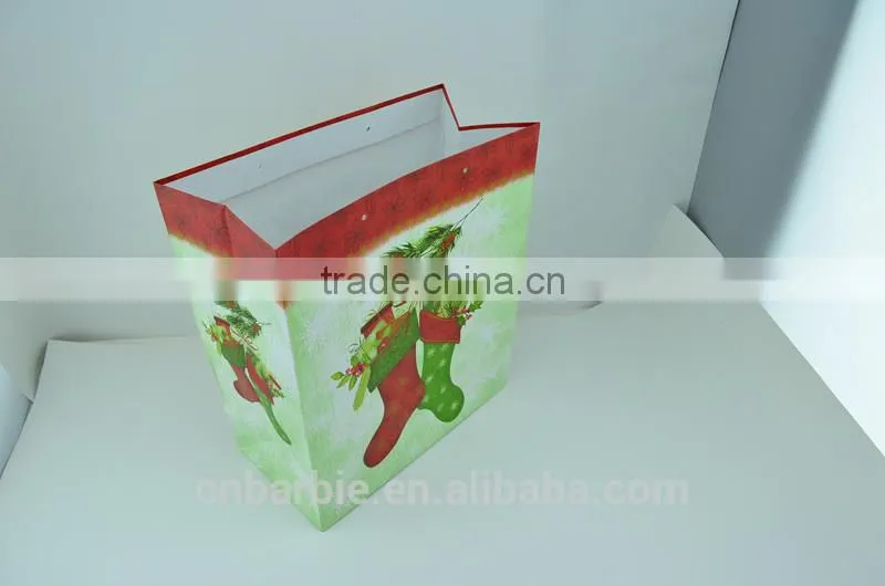 christmas stocking design gift bag