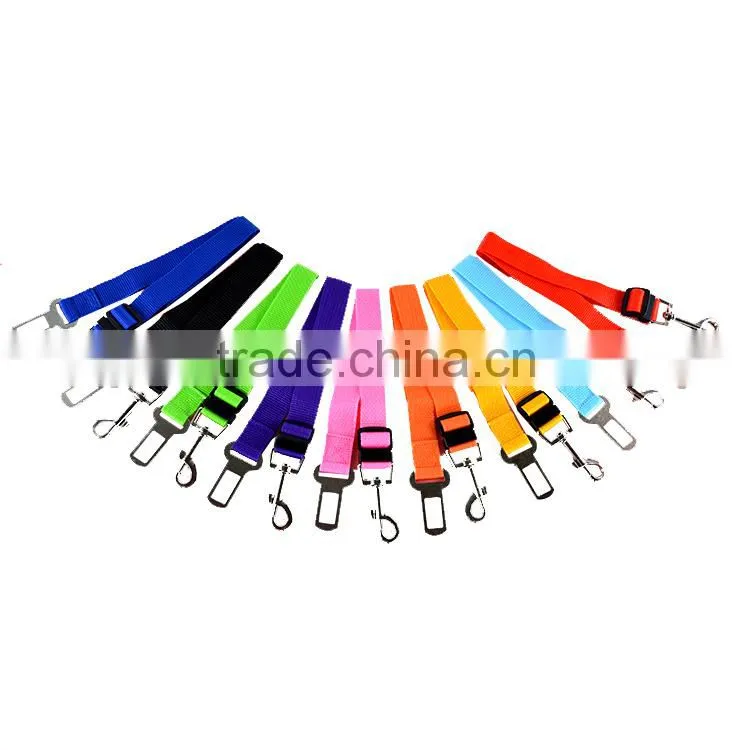 Multicolors Polyester Dog Pet Seat Safety Belt for Car Vehicle