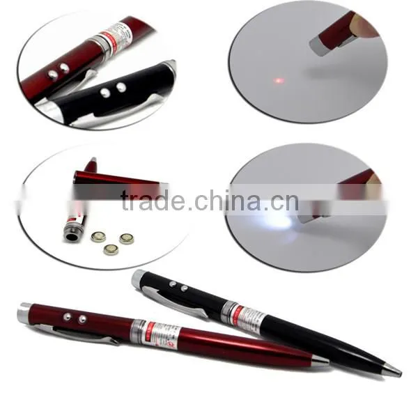 (1500111) 3 in 1 Aluminum Metal Ballpoint Pen Flashlight with Laser Pointer