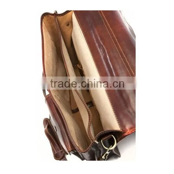 High Quality Leather handmade leather portfolio leather resume portfolio Business Case Bag in Honey Brown