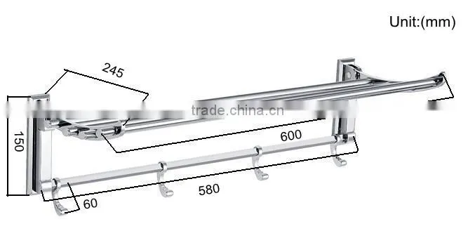 satin towel shelf