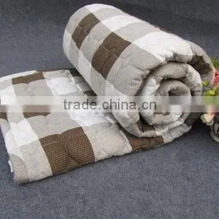 Low price high quality Poly Fiber inner core thin bed mattress topper