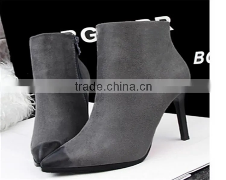 ankle boots woman boot rubber boots Shenzhen factory high heels women rubber rain boots