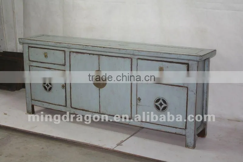 chinese antique furniture pine wood Shanxi two drawer two door cabinet