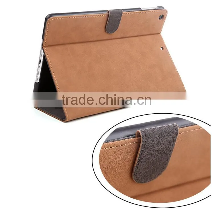 Fashionable Leather PU Case For Tablet PC Triple Folding Stand Case