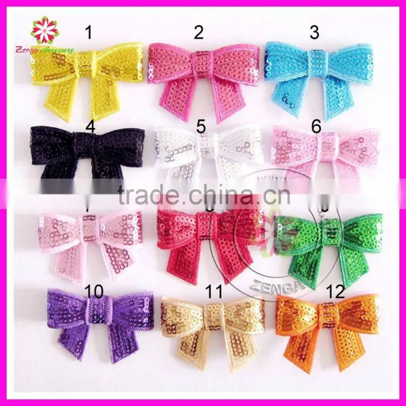 3" New sequin bows, mini bows