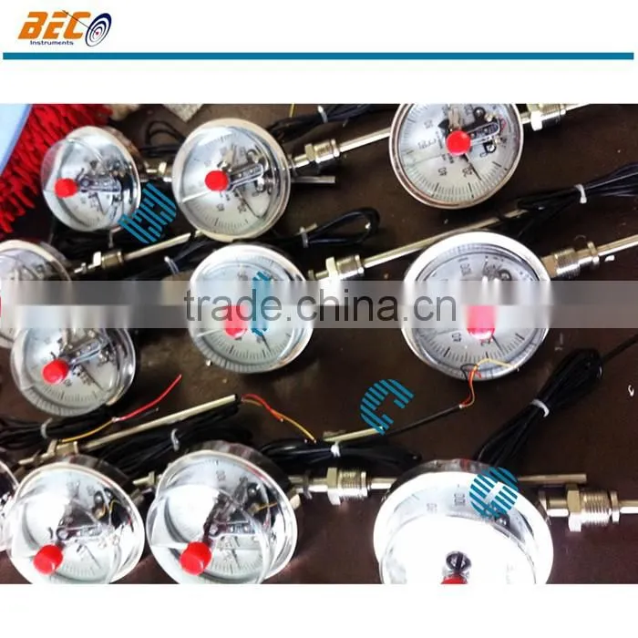 (WSSX-411) 100mm bottom standard thread connection normal temperature oil filled liquid thermometer