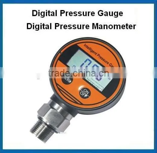 0-100Mpa back mounted water pressure gauge digital LCD display with battery supply