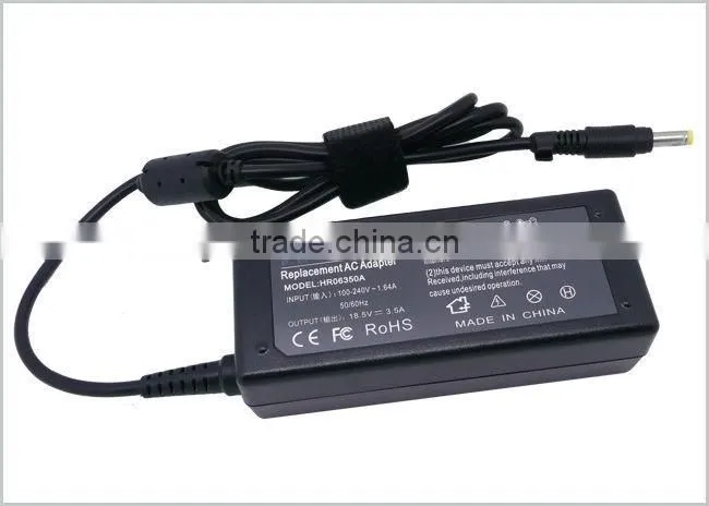 Replacment AC adapter 18.5V 3.5A For HP Pavilion DV1000 DV2000 DV5000 DV6000 DV9000/4.8*1.7MM