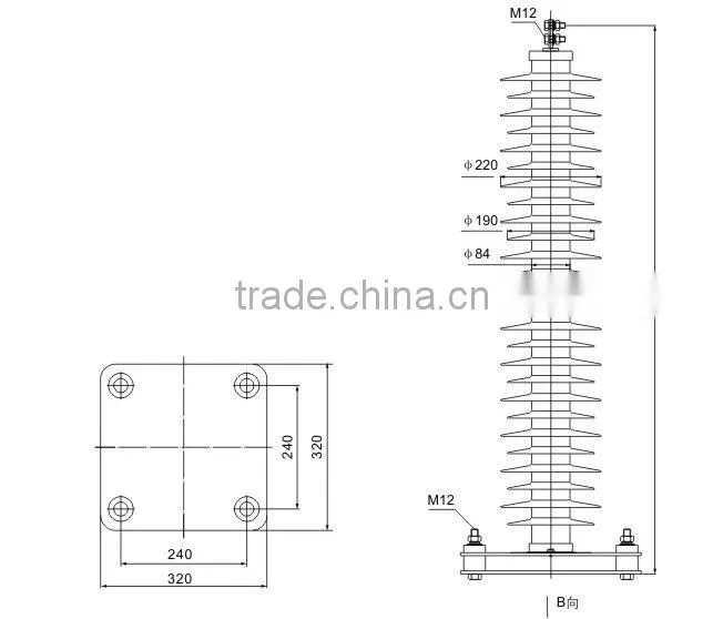 substation lightning arrester 90KV