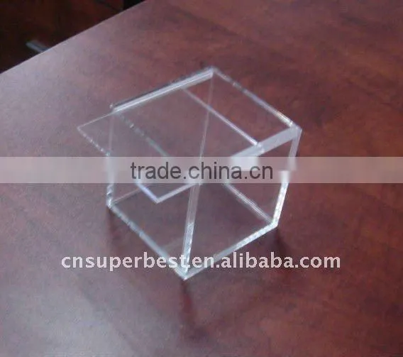 custom acrylic box with slide cover