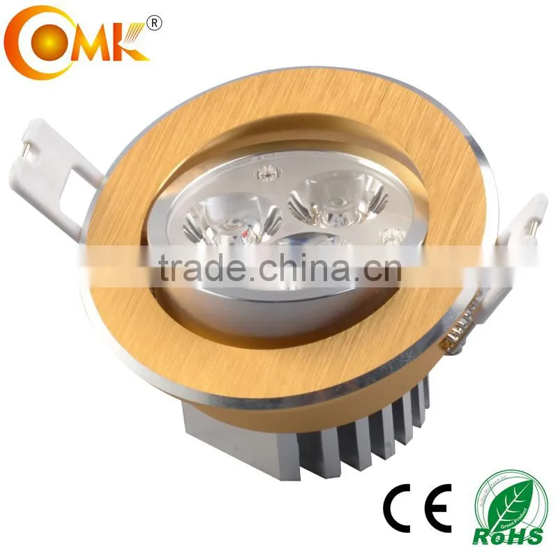 Pure Aluminum led ceiling light 220 volt 1w 9w bridgelux adjustable ceiling lamps living room