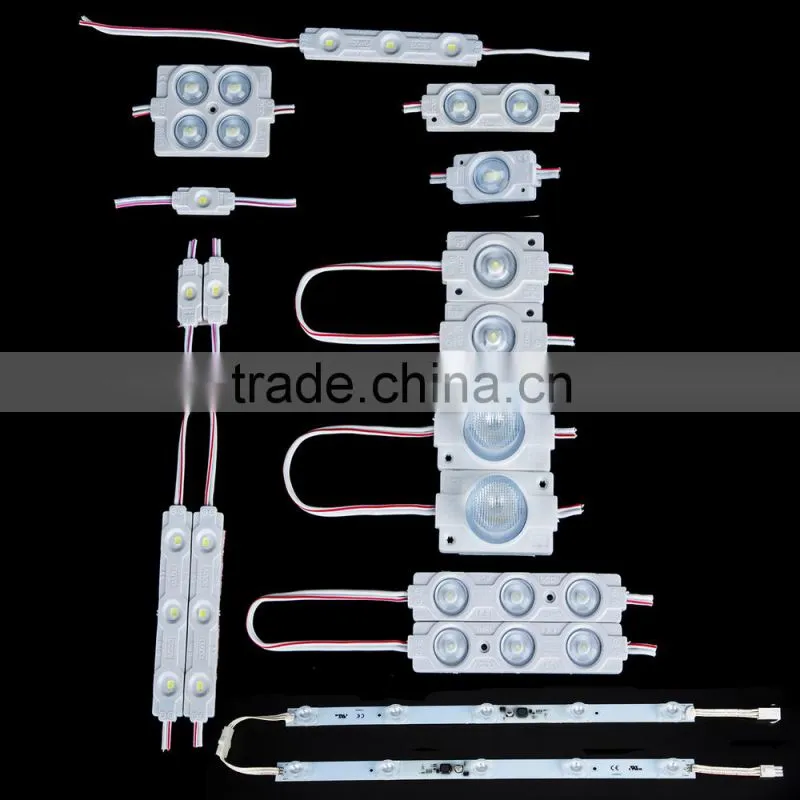 China supplier 3 chips dc12V 0.72w waterproof 2835 led injection module for light box