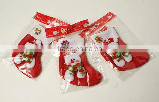 2015 New Design Customized Colorful Decorative Felt Christmas Stocking