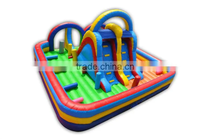 circus inflatable kids obstacle course bounce house moonwalk