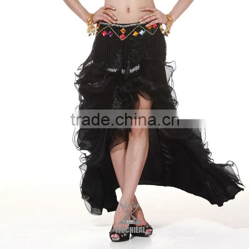 New belly dance ruffle skirt sexy belly dance skirt in lady dance performance wear