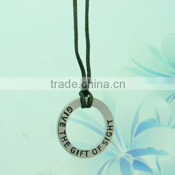 fashion metal necklace ring necklace