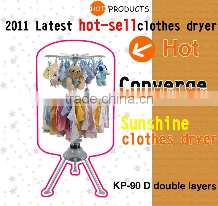KP-90 aluminum sunshine baby clothes dryer