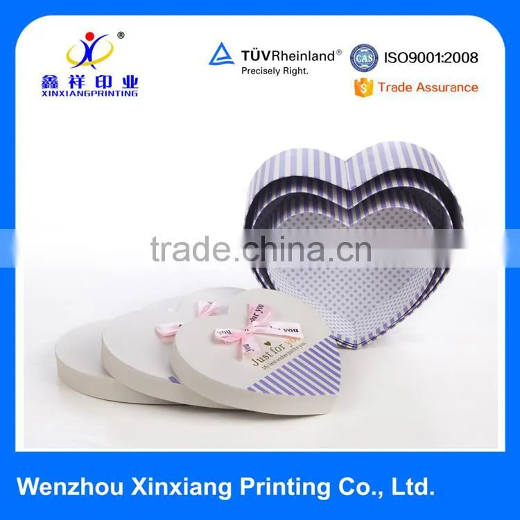 Low Price Wholesale Heart Shape Gift Boxes Paper Candy Box