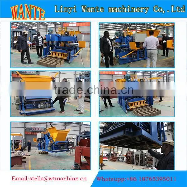 WT10-15 automatic brick making machine for bangladesh egg laying concrete block machine