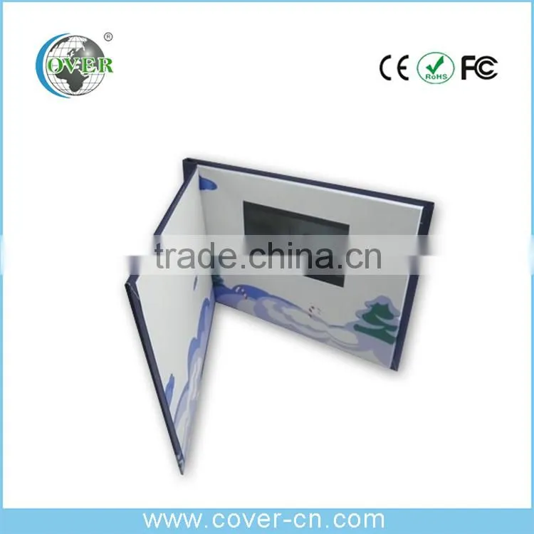 A5 Brochure 4.3'' LCD Video Greeting Card, Video Brochure Card For Promotion
