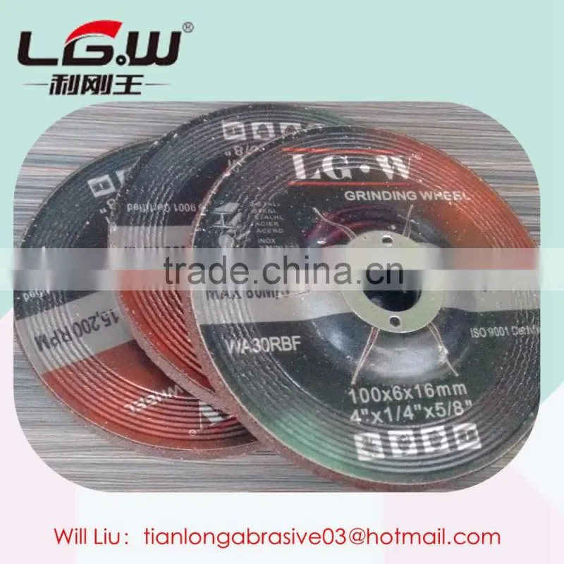 470 LG.W 115*6*22 DC GRINDING DISC for polishing aluminium alloy
