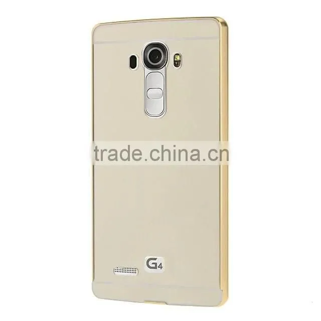 Hot Selling Metal Aluminum Mirror Bumper Mobile Phone Case Cover For LG G4