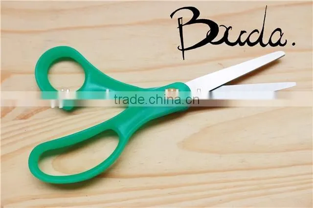 5" Stationery stainless steel student scissors with plastic handle BD-S1706