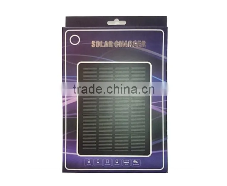 Paper solar panel charger 3W solar panel charger with 8pcs led lights