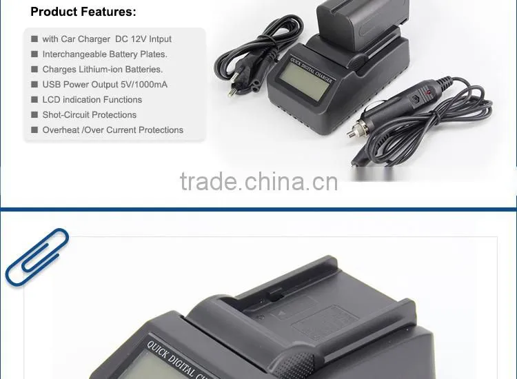 LCD USB Home/ Travel Charger for Panasonic D07S D08s D16S D28S S602E D54S