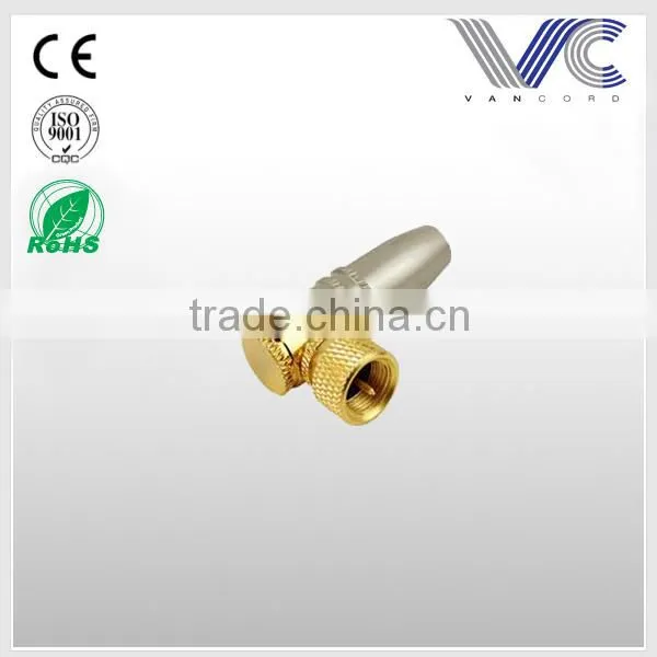 Frankever high performance 9.5MM female angle plug gold plated or nickel angle plated plug