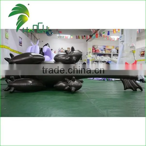 Hongyi Hot Selling Giant Inflatable Black Toothless Dragon / Inflatable Dragon Toy For Sale