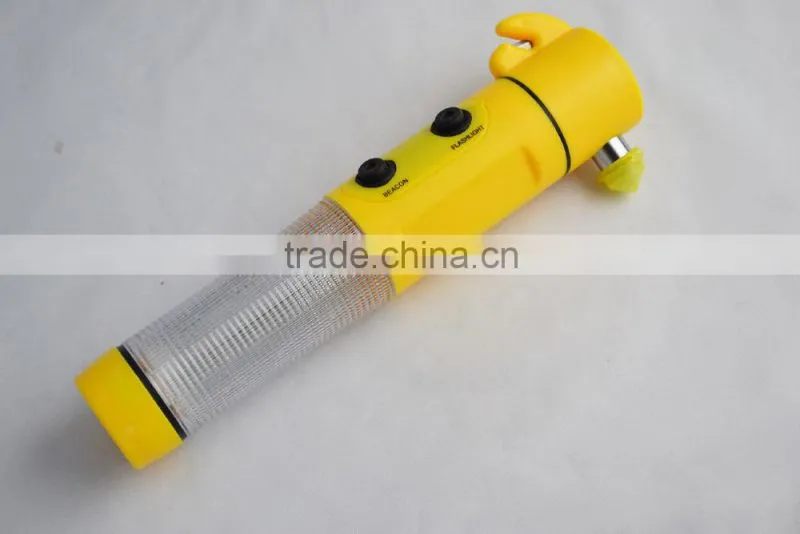 Onlystar GS-4000 5 in 1 multifunction emergency safety belt cutter with 9+1 led car flashlight
