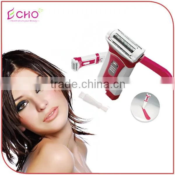 Battery Operated Body Hair Remover with Flexible Handle Set