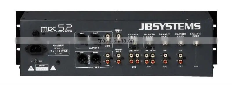 Rack Mount Mixer With 2 Independent Record Outputs