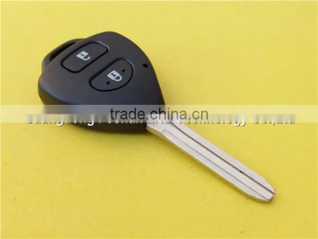 2 buttons spare remote key shell for Toyota Carola car keys no logo